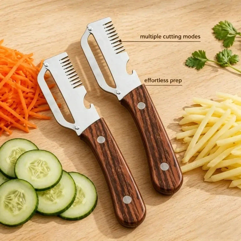 3-in-1 Multi-Function Kitchen Peeler – Peeler, Slicer & Bottle Opener