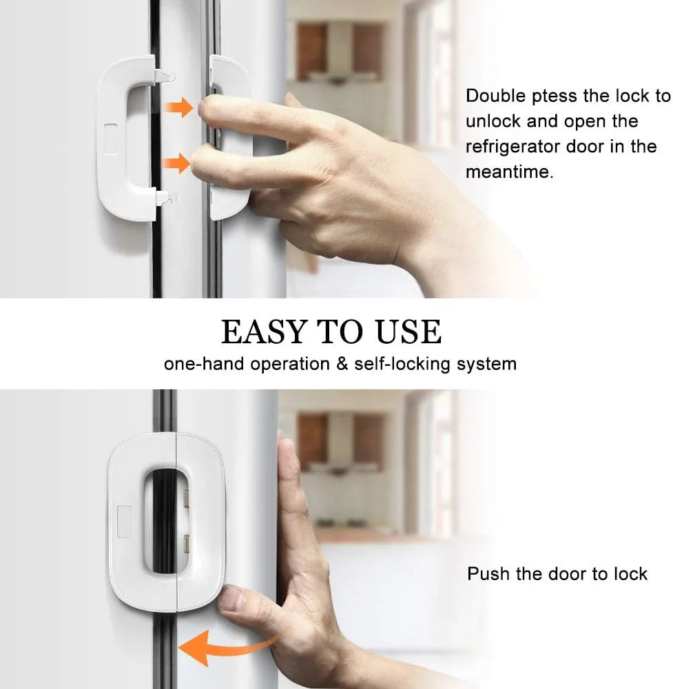 Child Safety Fridge Door Lock — Baby Proofing Strap Latch