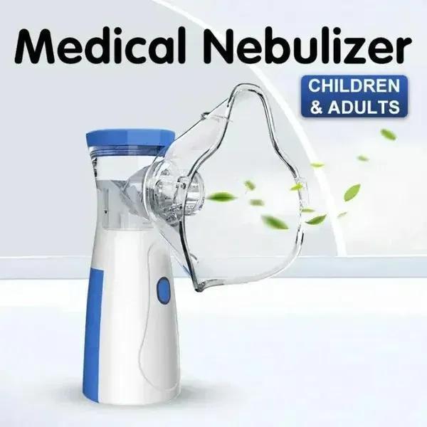 Nebulizer for Allergy Relief Blue White Quiet Mist