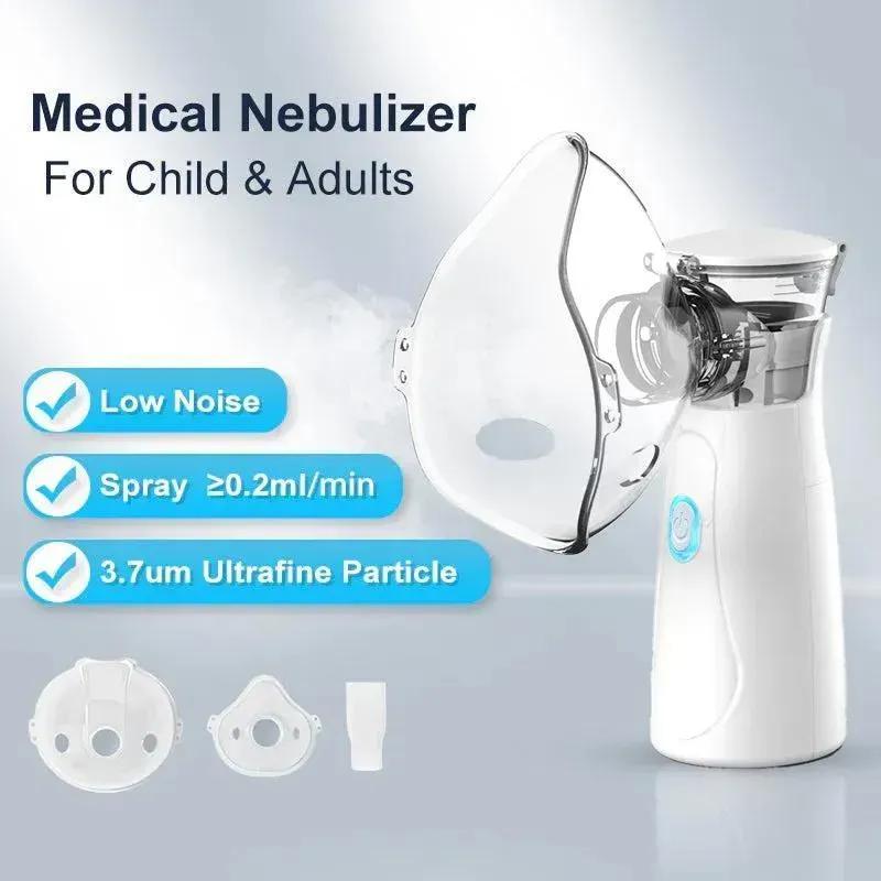 Nebulizer for Allergy Relief Blue White Quiet Mist