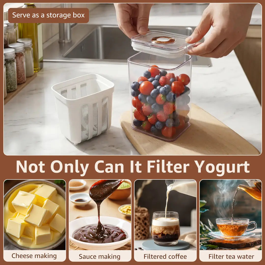 Greek Yogurt Maker | Homemade Yogurt Strainer & Drainer