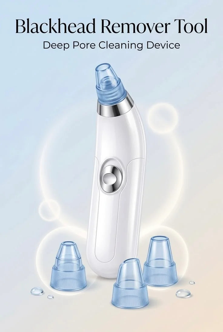 5-in-1 Rechargeable Blackhead Remover & Vacuum Facial Pore Cleaner